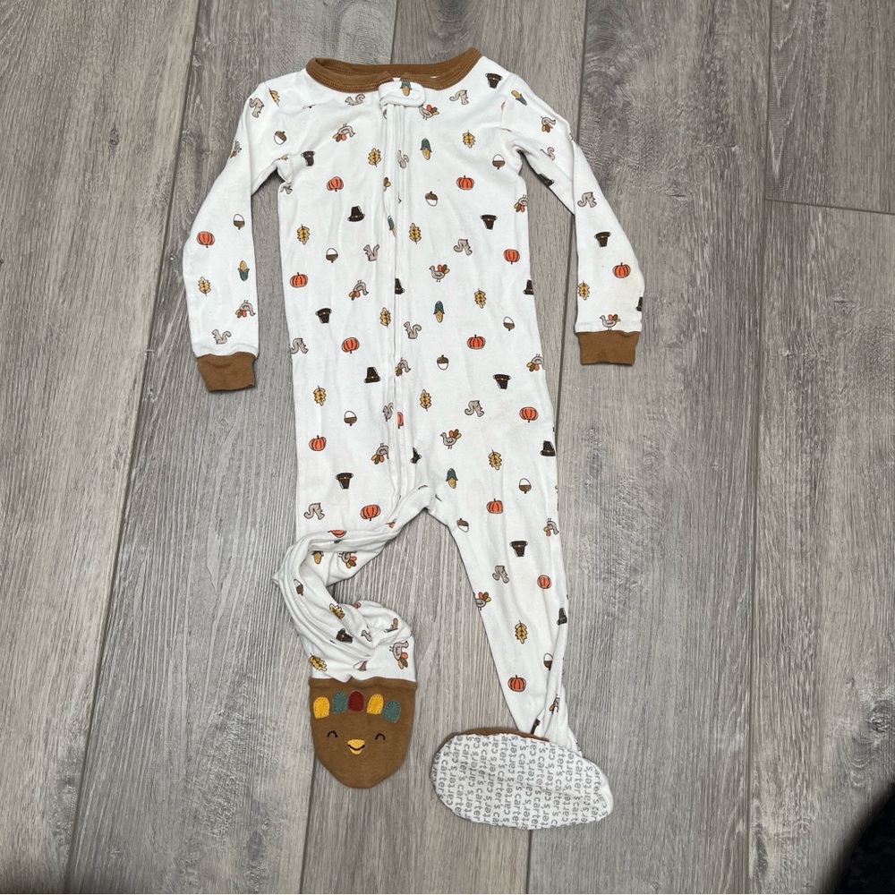 Turkey themed footsie - 24mths